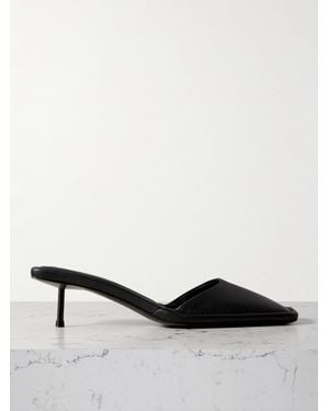 St. Agni Leather Mules - Black