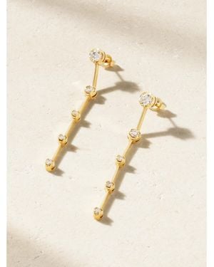 Jennifer Meyer Linear 5 Illusion Ohrringe Aus 18 Karat Mit Diamanten - Natur