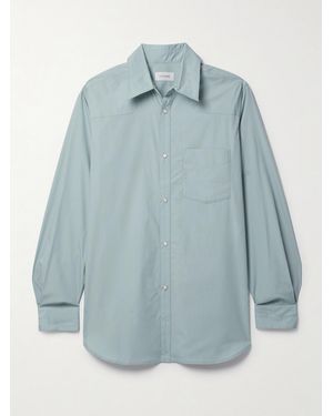 Lemaire Cotton-Poplin Shirt - Blue