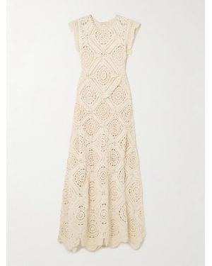 Ulla Johnson Annalisa Crocheted Cotton Maxi Dress - Natural