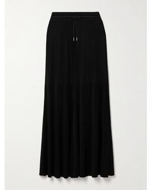 Helmut Lang Stretch-Jersey Maxi Skirt - Black