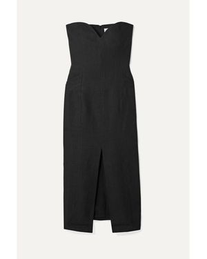 Mara Hoffman Net Sustain Diaz Hemp Midi Dress - Black