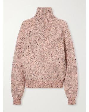 Isabel Marant Anita Ribbed Half-Zip Jumper - Pink