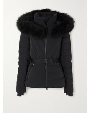 Mackage Net Sustain Elita Gesteppte Skijacke Mit Daunenfüllung Und Shearling-Besatz - Schwarz