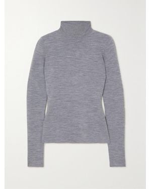 Gabriela Hearst May Wool, Cashmere And Silk-Blend Turtleneck Jumper - Grey