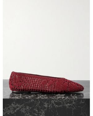 Magda Butrym Ballerinas Aus Häkelmaterial - Rot