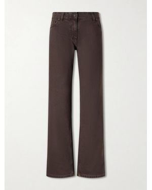Magda Butrym Mid-Rise Straight-Leg Jeans - Brown