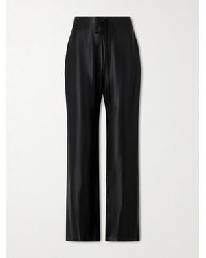 KHAITE Rohen Satin Trousers - Black