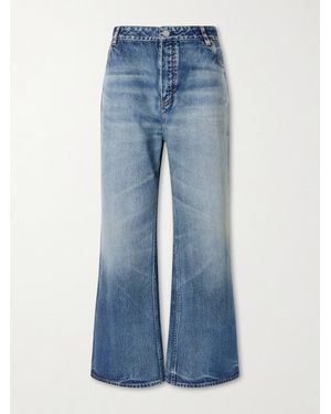 Alaïa Mid-Rise Wide-Leg Jeans - Blue