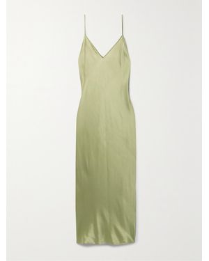 JOSEPH Clea Midikleid Aus Seidensatin - Grün
