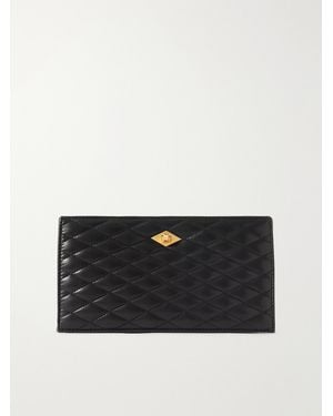 Metier Ease Quilted Leather Clutch - Schwarz