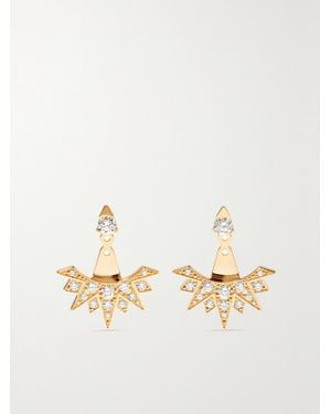 Piaget Sunlight 18-Karat Rose Diamond Earrings - White