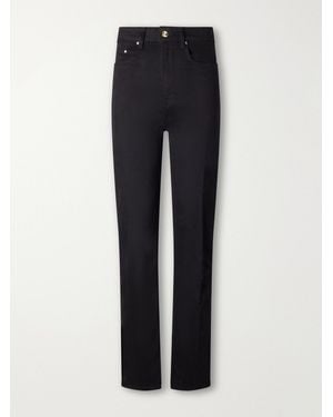 OSSOU Flex Stretch High-Rise Straight-Leg Jeans - Blue
