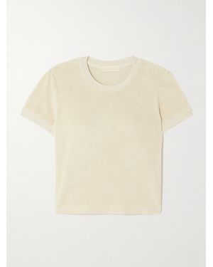 Suzie Kondi Carpi Cotton-Blend Terry T-Shirt - Natural