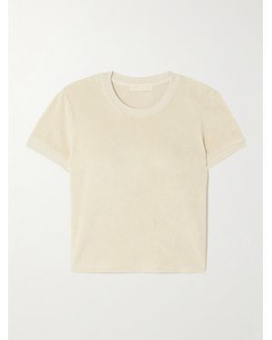 Suzie Kondi Carpi Cotton-Blend Terry T-Shirt - Natural