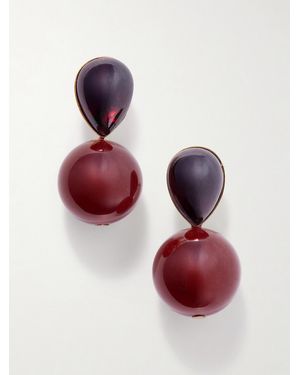 Jennifer Behr Allison-Tone Carnelian Earrings - Red