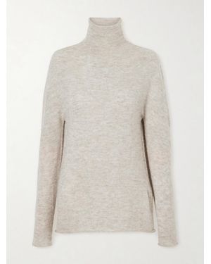 Lauren Manoogian Bottle Funnel Alpaca Wool-Blend Turtleneck Jumper - White