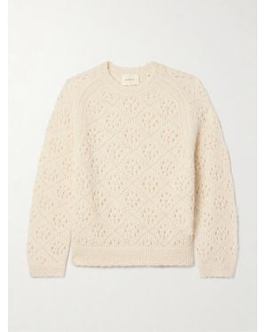 Doen Emiliana Pointelle-Knit Alpaca-Blend Sweater - Natural