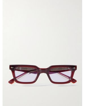 Jacques Marie Mage Casablanca D-Frame Acetate Optical Glasses - Red