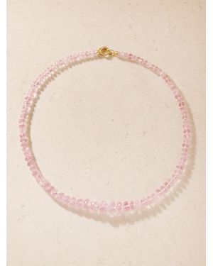 Irene Neuwirth Beaded 18-Karat Morganite Beaded Necklace - Natural