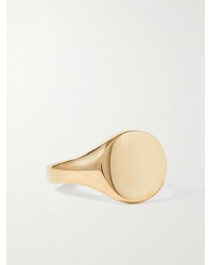 Loren Stewart Net Sustain Baby 14-Karat Recycled Signet Ring - Natural