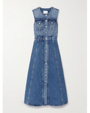 Citizens of Humanity Idalene Organic Denim Midi Shirt Dress - Blue