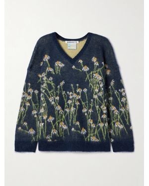 BERNADETTE Lala Pullover Aus Einer Mohairmischung - Blau