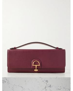 Gucci 73 Clutch Aus Leder Mit Horsebit-Detail - Rot