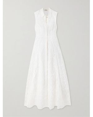 Emporio Sirenuse Miralda Guipure-Lace Maxi Shirt Dress - White
