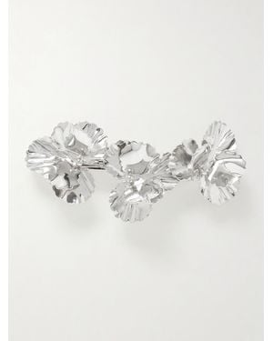 Jennifer Behr Pansy Versilberte Haarspange - Mettallic