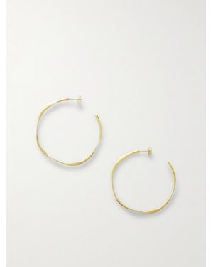 YSSO Amazon-Plated Hoop Earrings - Natural