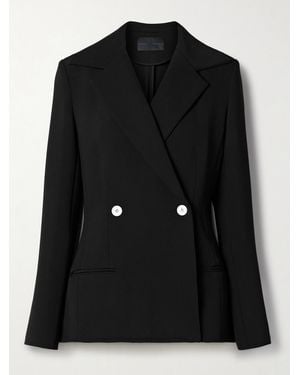 Proenza Schouler Marine Double-Breasted Twill Jacket - Black