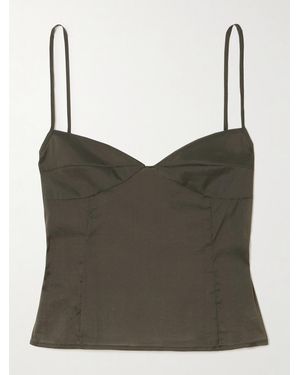 St. Agni Organza Camisole - Brown