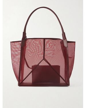 Victoria Beckham Victoria Tote Aus Mesh Mit Lederbesätzen - Pink