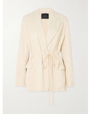 JOSEPH Gibellina Amelot Blazer Aus Jacquard Mit Bindegürtel - Natur