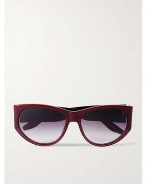 Barton Perreira Cruz Cat-Eye Acetate Sunglasses - Red