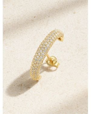 STONE AND STRAND Bold 14-Karat Diamond Single Earring - Natural