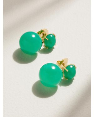 Irene Neuwirth Gumball 18-Karat Chrysoprase Earrings - Green
