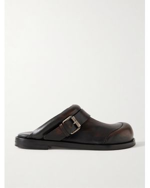 Acne Studios Leather Mules - Brown