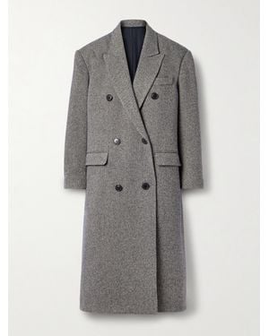 Isabel Marant Theodore Double-Breasted Wool Blend Coat in