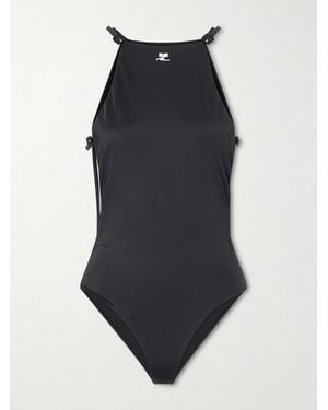 Courreges Cut-Out Swimsuit - Blue