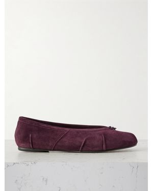 Maison Margiela Tabi Ballerinas Mit Geteilter Kappe Aus Veloursleder - Lila