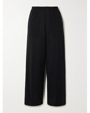TOTEME Hose Aus Jersey Aus Einer Seiden-Biobaumwollmischung - Schwarz