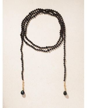 Lucy Delius 14-Karat, Pearl And Diamond Beaded Necklace - Natural
