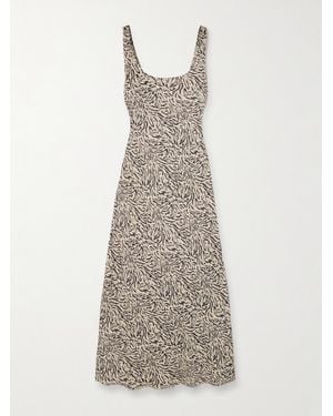 RIXO London Bondi Midikleid Aus Bedrucktem Crêpe De Chine - Mehrfarbig