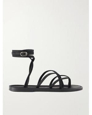 K. Jacques Zenobie Nubuck Sandals - Black