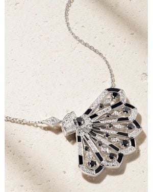 Garrard Fanfare Symphony 18-Karat, Diamond And Spinel Necklace - Natural