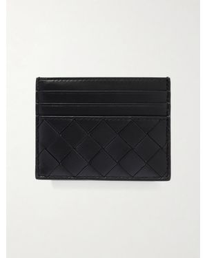 Bottega Veneta Intrecciato 15 Leather Cardholder - Black