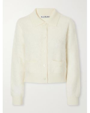 Acne Studios Brushed Cashmere Cardigan - White