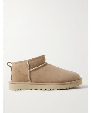 UGG Classic Ultra Mini Ankle Boots Aus Shearling - Natur